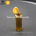 amber medical plastic child proof pill bottle